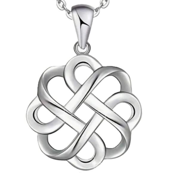 d'Vine Products Jewelry - Lucky Celtic Knot Cross Unisex Necklace, Pendant symbolizes Faith, Love & Unity
